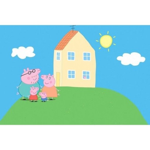 Mesmerizing peppa pig house wallpaper for kids’ rooms